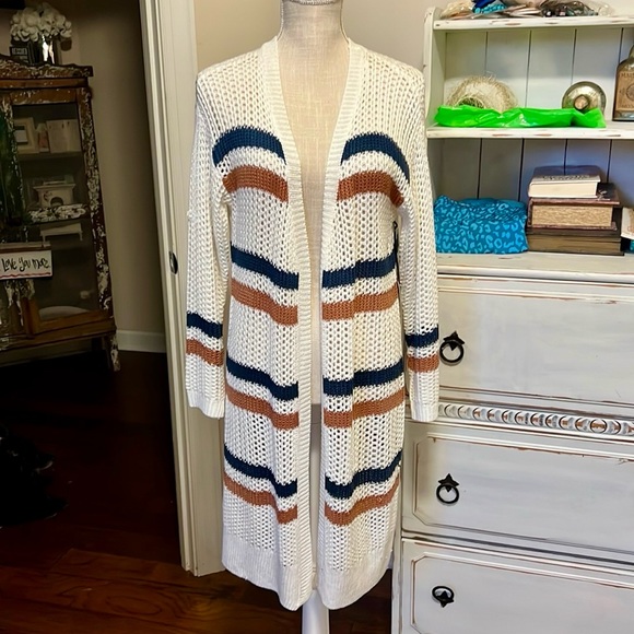 Doe & Rae Sweaters - NWT Striped Knit Cardigan